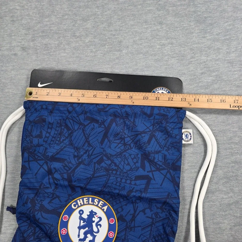 Nike Chelsea FC Stadium Drawstring Bag Blue Graphic Soccer Sackpack BA5932-495